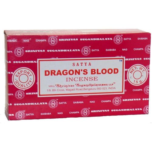  인센스스틱 Satya Champa Dragons Blood Incense Stick, 12 Count