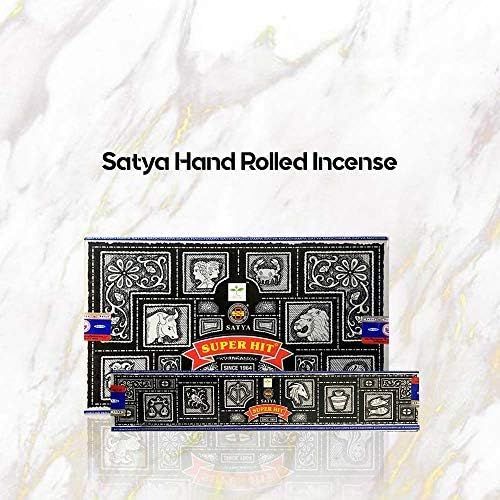  인센스스틱 Satya Super Hit Incense Sticks 480g (12pkgs. x 40g)