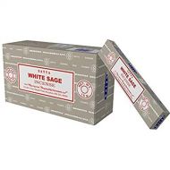 인센스스틱 Satya Nag Champa White Sage Incense sticks-12packs x 15grams