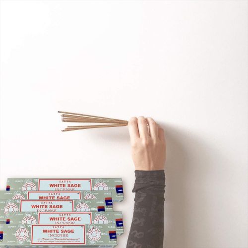  인센스스틱 Satya Nag Champa White Sage Incense sticks-12packs x 15grams