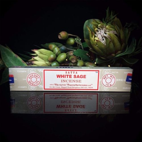  인센스스틱 Satya Nag Champa White Sage Incense sticks-12packs x 15grams