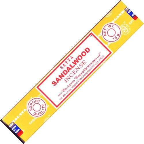  인센스스틱 Incense Satya Nag Champa Sandalwood 15 grams or about 15 Sticks