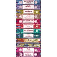 인센스스틱 Set of 12 Nag Champa, Lavender, Arabian Musk, Egytian Jasmine, Musk, Dragons Fire, Dragons Blood, Prana, Ajaro, Money, Rose, Meditation by Satya Incense Bangalore (BNG)