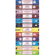 인센스스틱 Set of 12 Nag Champa Namaste Positive Vibes Tantra Buddha Blessing Aura Cleansing Chakra Pyramids Reiki Karma Spiritual Healing Traditional Ayurveda by Satya