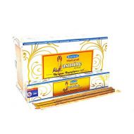 인센스스틱 Satya Sai Baba Satya Natural Jasmine Incense Sticks/Agarbatti | 15 Grams x 12 Packs | Box of 180 Grams | Export Quality