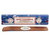 인센스스틱 Original-Satya-Sai-Baba-Agarbatti-Incense-Sticks Hand-Rolled-Fine-Quality Used-for-Purification-Relaxation-Yoga-Meditation with-Ebook-Health-Rich-Wealth-Rich (Nag Champa, Pack Of 1
