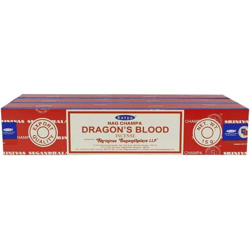  인센스스틱 Satya Sai Baba Satya Dragonss Blood Agarbatti Pack of 3 Incense Sticks Boxes, 15 gms Each, Traditionally Handrolled in India Best Aeromatic Natural Fragrance Perfect for Prayer Relaxation Peace M