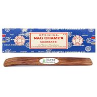 인센스스틱 Original-Satya-Sai-Baba-Agarbatti-Incense-Sticks Hand-Rolled-Fine-Quality for-Purification-Relaxation-Yoga-Meditation with-Ebook-Health-Rich-Wealth-Rich (Nag Champa, Pack of 100 Gr