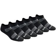Saucony Mens Multi-Pack Mesh Ventilating Comfort Fit Performance No-Show Socks