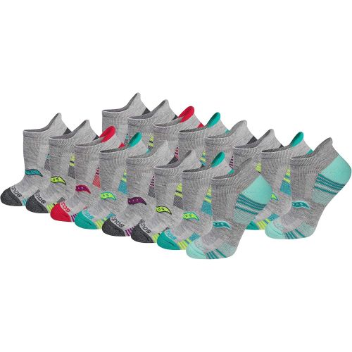  Saucony Womens Performance Heel Tab Athletic Socks (8 & 16 Pairs)