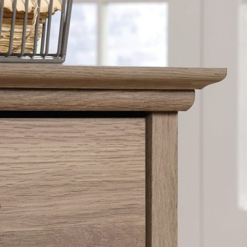  Sauder 418299 Barrister Lane Executive Desk, L: 59.06 x W: 21.18 x H: 29.76, Salt Oak finish