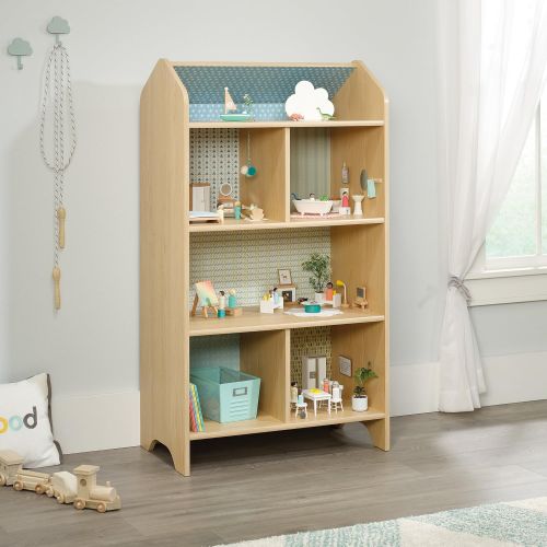  Sauder 422430 Pinwheel DollhouseBookcase, L: 28.03 x W: 15.98 x H: 50.00, Urban Ash Finish