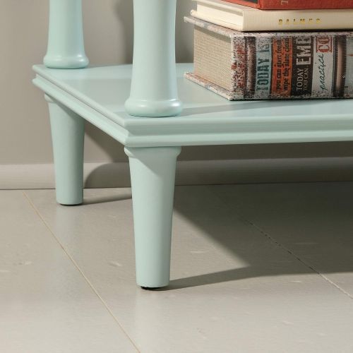  Sauder 419516 Eden Rue Tower Etagere, L: 18.50 x W: 14.49 x H: 54.84, Seafoam Finish