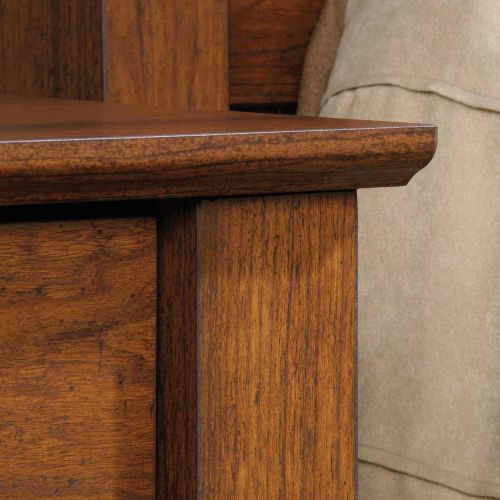  Sauder 419078 Carson Forge Night Stand, L: 18.78 x W: 16.10 x H: 23.90, Coffee Oak finish