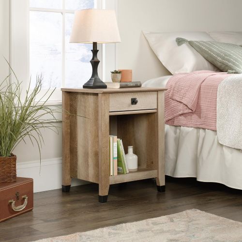  Sauder 419078 Carson Forge Night Stand, L: 18.78 x W: 16.10 x H: 23.90, Coffee Oak finish