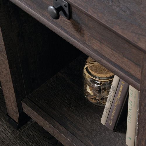  Sauder 419078 Carson Forge Night Stand, L: 18.78 x W: 16.10 x H: 23.90, Coffee Oak finish