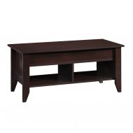 Sauder 422197 Shoal Creek Lift top Coffee Table, L: 43.15 x W: 19.45 x H: 19.06, Jamocha Wood finish