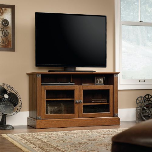  Sauder Carson Forge Panel Tv Stand, For TVs up to 47, Washington Cherry finish
