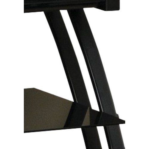  Sauder 408559 Deco Panel TV Stand, For TVs up to 42 , Black/black