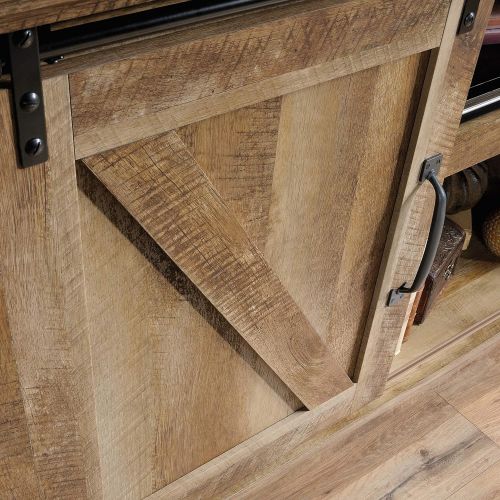  Sauder 420820 Dakota Pass Credenza, For TVs up to 70, Craftsman Oak finish