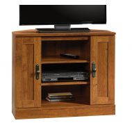 Sauder 404962 Harvest Mill Corner Entertainment Stand, For TVs up to 37, Abbey Oak finish