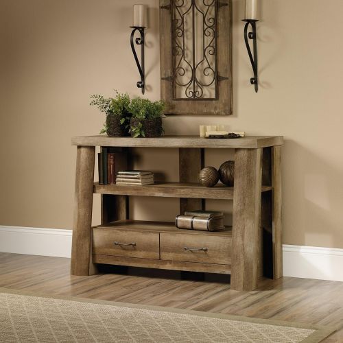  Sauder 416971 Boone Mountain Anywhere Console, For TVs up to 47, Craftsman Oak finish
