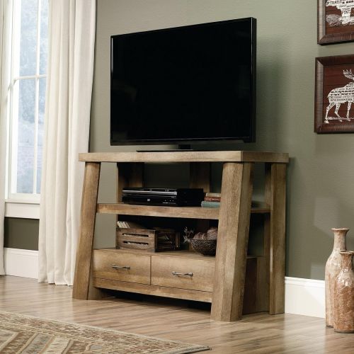  Sauder 416971 Boone Mountain Anywhere Console, For TVs up to 47, Craftsman Oak finish