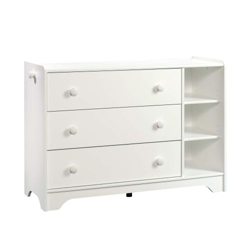  Sauder 421884 Pinwheel Chest, Soft White Finish