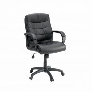 Sauder 418933 Duraplush Managers Office Chair, L: 26.58 x W: 28.54 x H: 39.96, Black