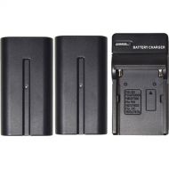 Savage 2-Pack of NP-F970 Lithium-Ion Batteries with Charger for LED Lights