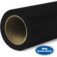 Savage Widetone Seamless Background Paper 107 in x 150 ft - Super Black 20-50