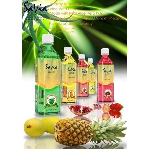  Savia Aloe Vera Drink Original Flavor, 1.25-Pounds (Pack of 20)