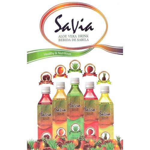  Savia Aloe Vera Drink Original Flavor, 1.25-Pounds (Pack of 20)