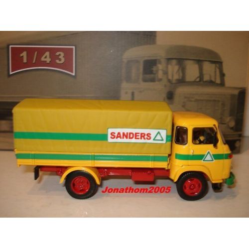  Saviem IXO ALTAYA TRUCKS FROM THE PAST SAVIEM SG5 PLATEAU TARPAULIN SANDERS 1979