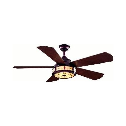  Hampton Bay Savona AC386-WB 52 Weathered Bronze Ceiling Fan with Handheld Remote Control by Hampton Bay