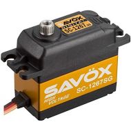 Savox SAVSC1267SG SC-1267SG High Voltage, Coreless Motor, High Torque, Steel Gear, Standard Size Digital Servo (0.09277.7), Orange (0.095277.7)