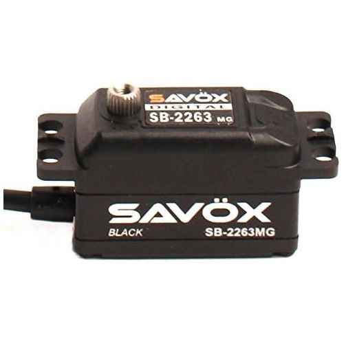  Savox SB-2263MG-Be High Speed, Brushless Motor, Metal Gear, Low Profile Digital Servo, Black Edition (0.076138.9)