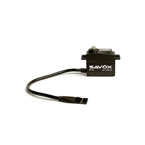  Savox SC-1257TG Be High Speed, Coreless Motor, Titanium and Aluminum Gear, Size Digital Servo, Black Edition (0.07138.9)