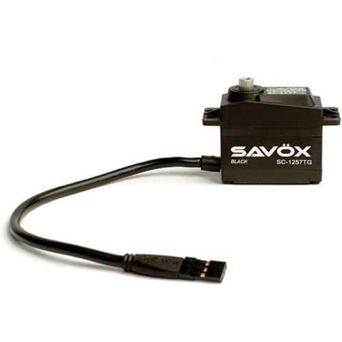  Savox SC-1257TG Be High Speed, Coreless Motor, Titanium and Aluminum Gear, Size Digital Servo, Black Edition (0.07138.9)