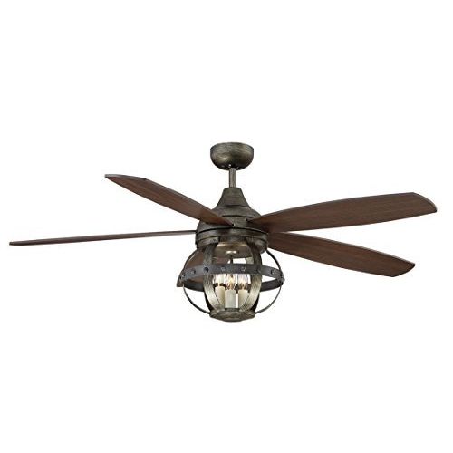  Savoy House 52-840-5CN-196 Alsace 52 3-Light Ceiling Fan in Reclaimed Wood