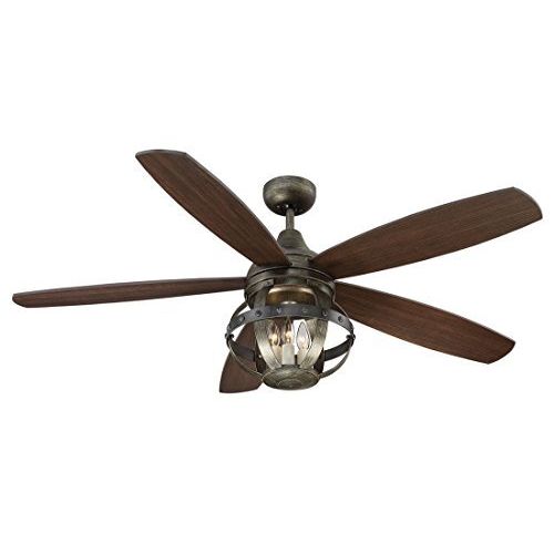  Savoy House 52-840-5CN-196 Alsace 52 3-Light Ceiling Fan in Reclaimed Wood