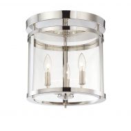 Savoy House 6-1043-3-109, Penrose 3-Light Semi-Flush, Polished Nickel