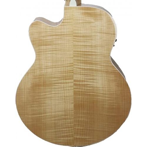  Sawtooth Solid Spruce Top Jumbo Cutaway 12 String Acoustic Electric Guitar with Flame Maple Back and Sides