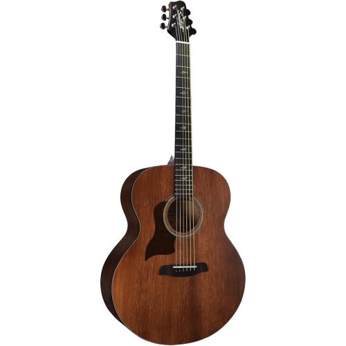  Sawtooth Mahogany Series Left-Handed Solid Mahogany Top Acoustic-Electric Jumbo Guitar with Hard Case & Pick Sampler