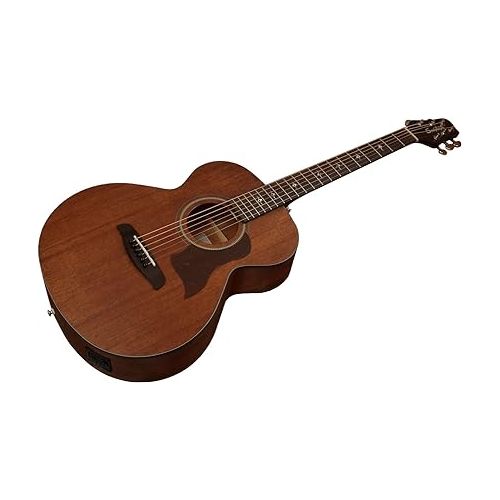  Sawtooth Mahogany Series Solid Mahogany Top Acoustic-Electric Mini Jumbo Guitar