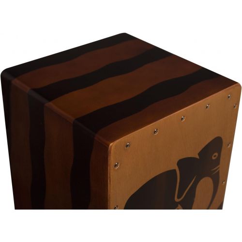  Sawtooth Harmony Series Hand Stained Elephant Design Compact Cajon