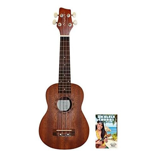  Sawtooth ST-UKE-MS-KIT-1 Mahogany Soprano Ukulele with Quick Start Guide