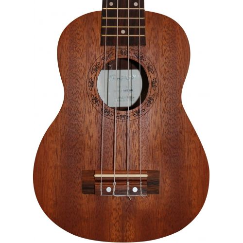  Sawtooth ST-UKE-MS-KIT-1 Mahogany Soprano Ukulele with Quick Start Guide