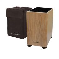 Sawtooth ST-CJ121SL-KIT-1 Maple Back and Sides Ash Wood Cajon with Seat Pad and Carry Bag