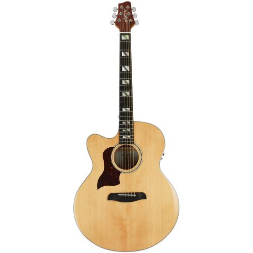  Sawtooth Maple Series Left-Handed Acoustic-Electric Cutaway Jumbo Guitar